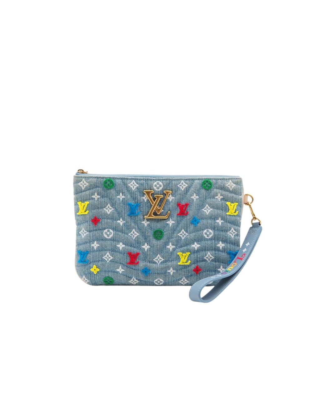 Louis Vuitton Denim New Wave Clutch Bag #353268F67B